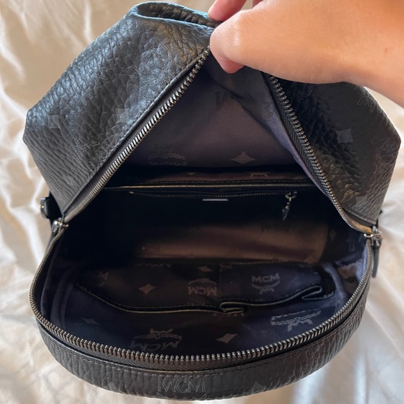 MCM VISETOS STUDDED SMALL DUAL STARK BACKPACK